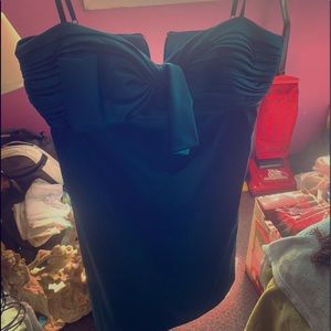 Teal aqua spaghetti dress